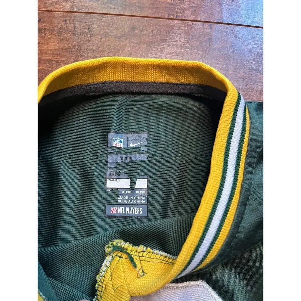 Green Bay Packers Jersey Youth XL Green #12 Aaron Rodgers Stitched Nike Football